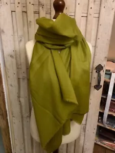 Zitrone feine leichte Pashmina aus reinem Kaschmir & Wolle von Pashmina Love - Bild 1 von 3