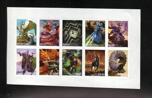 EE. UU.--#5009-18 MNH--Mazmorras y dragones--2024 Bloque de 10 estampillas--Juego completo - Imagen 1 de 1