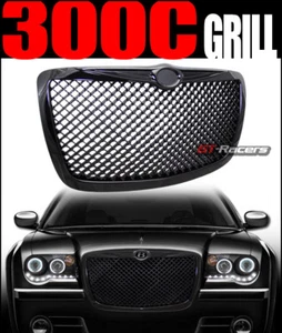 Parrilla para parrilla de malla delantera 2004/2005-2010 Chrysler 300 300C malla negra - Imagen 1 de 7