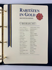 Stamps collection 42 x rarities in gold Göde GmbH collector album from estate