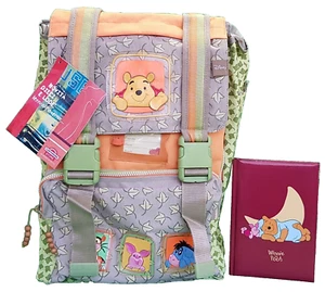 Winnie the Pooh - Zaino scuola Estensibile Arancio/Grigio/Verde + Diario - Imagen 1 de 17