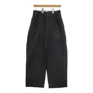 MARGARET HOWELL 578-3142007 MATT LINEN POPLIN Pants Charcoal gray 5-0413M∞ - Picture 1 of 4