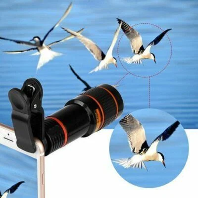 Telescope Camera Lens 8x Optical Zoom Clip Mobile Phone Telescope Universal - Image 1 of 4