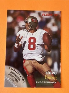 1996 Fleer #128 Steve Young San Francisco 49ers HOF Football Card - Picture 1 of 2
