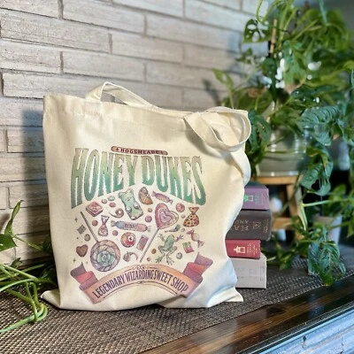 Honey Dukes Candy Canvas Tote Bag Shoulder Bag 15in Harry Potter - Image 1 of 4