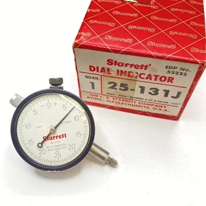 STARRETT 25-131J Dial Indicator Jeweled .0005" Grad .125" Range – with Box - USA - Picture 1 of 9