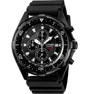 Casio Herren AMW330B-1AV schwarz Harz Quarz Uhr mit schwarzem Zifferblatt - Bild 1 von 3