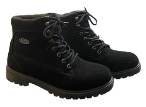 Lugz Women's Fashion Boot Size 9 Style Black Charcoal Slip Resistant Combat - Picture 1 of 9