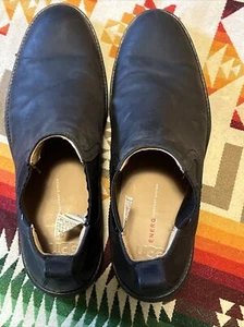 Herren 11 M UGG Schwarz Leder Zum Überziehen Stiefeletten Chelsea - Bild 1 von 5