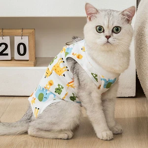 Cat Neutering Clothing Pet Recovery Collar Breathable Suit Easy-to-wear Clothes - Picture 1 of 14