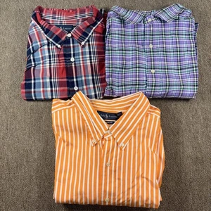 Paquete de 3 camisas vintage Polo Ralph Lauren para hombre con botones 3XB - Imagen 1 de 8