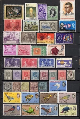 MAURITIUS.   COLLECTION BUILDER OF 59 ALL DIFFERENT.  VINTAGE TO THE MODERN ERA - Image 1 of 2