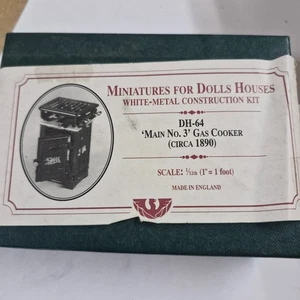 1/12 Scale Dolls House  Mains Gas Cooker    by Phoenix    DH064 - Picture 1 of 3