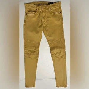 Rockstar Moto Biker Jeans Skinny Fit Gold Zip Pocket Denim Streetwear Neu mit Etikett Gr. 26 - Bild 1 von 8