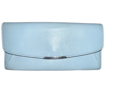 Coach Madison Leather Slim Envelope Baby Blue - Image 1 of 4