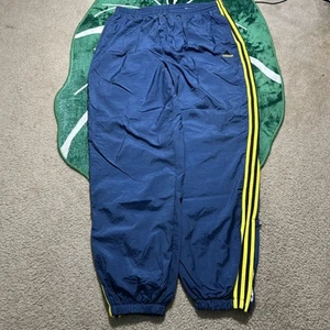 Vintage 90s Adidas Windbreaker Track Pants Size XL Baggy Wide Leg Y2K Hip Hop - Picture 1 of 23