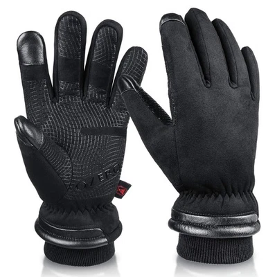 Winter Warm Gloves for Men Waterproof and Touch Screen Fingers Insulated Cott... - Image 1 of 4