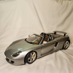 Porsche Carrera GT 2005 1:12 Tamiya Scale Mod Silver With Brown Interior - Picture 1 of 19