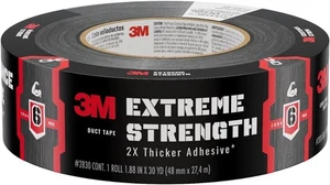3M Extreme Strength Duct Tape, 1.88 in x 30 yd, Heavy Duty, with 1, Black  - Picture 1 of 9