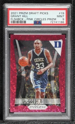 Prizm Draft Picks 2021 Flashback Pink Circles/20 Grant Hill #19 PSA 9 como nuevo patio Foto 1 de 2