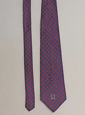 经典 Tommy Hilfiger 领带海军蓝和红色美国制造  — 第 1/4 张图片