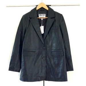 Walter Baker Lederjacke Kiki schwarz Blazer Lammleder 698 $ NEU Größe XS - Bild 1 von 8