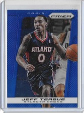 2013-14 Panini Prizm Basketball Jeff Teague Blue Prizm Card #15 Atlanta Hawks