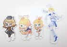 Vocaloid Hatsune Miku Kagamine Rin lot of 4 2&quot; acrylic stand figure set no bases