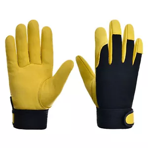 Guanti da Lavoro Giardino Antispina Flessibili Resistenti Pelle - Foto 1 di 22