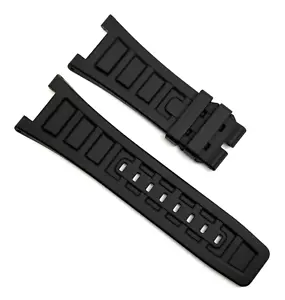 Authentic New IWC Ingenieur 30mm x 22mm Black Rubber Watch Strap Band A66276 OEM - Picture 1 of 8