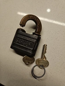 Sargent Antique Lock Year 1912 - Picture 1 of 10