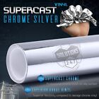 Silver Supercast Flex Stretch Mirror Chrome Vinyl Wrap Bubble Free 60" X 60" In