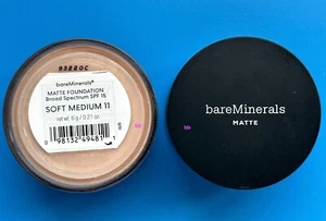 BareMinerals MATTE Foundation SPF15 Soft MEDIUM 11 - 6g/0.21 oz 100% Authentic - Picture 1 of 1
