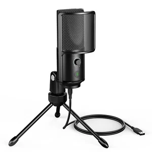 FIFINE USB Condenser Podcast Microphone for Studio Recording Streaming Gaming - Picture 1 of 8