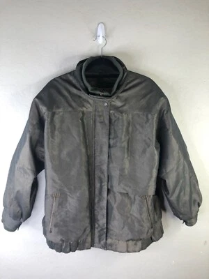 LONDON FOG Towne Women’s Large Iridescent Olive Jacket w/Removable Liner Vintage - Image 1 of 4