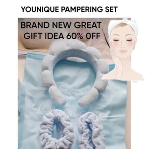 Luxury Spa Pamper Kit Brand New Headband with 2 Scrunchies Younique Set Sale 60% - Picture 1 of 3