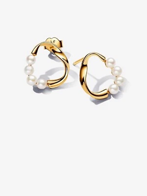 New Pandora Treated Freshwater Cultured Pearls Stud Earrings-263276C01 - Image 1 of 3