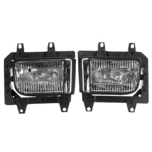 For BMW E30 1985-1993 3-Series 2/4 DR Front Bumper Clear Fog Lights Lens Kit CI - Picture 1 of 7