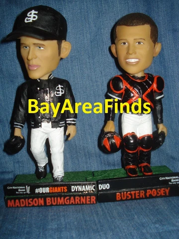 San Jose Giants Madison Bumgarner & Buster Posey Bobblehead set SGA Francisco SF Cover