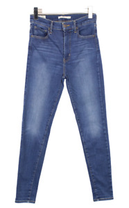Levi's Mile High Super Skinny Premium Big E Jeans Damen W28/L30 Dehnbar Zip