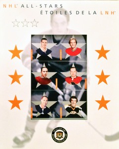 Canada Post 2002 NHL Alumni All-Star Stamp Set