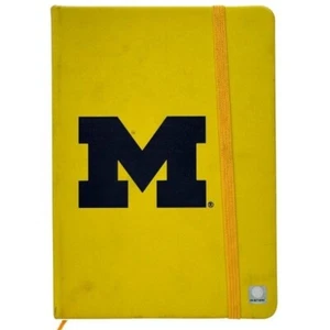 NCAA Michigan Wolverines 75 pagine copertina in pelle rilegata 7" x 5" diario - Foto 1 di 1