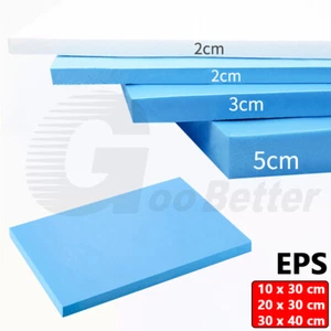 Thick 2cm-5cm EPS Polystyrene Foam Sheet High Density 10x20cm 20x30cm Blue White - Picture 1 of 10