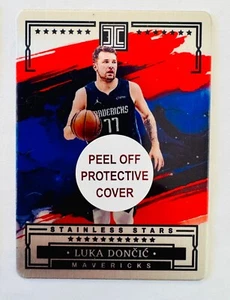 Luka Doncic 2022-23 Panini Impeccable Stainless Stars Red Metal Card - Bild 1 von 1