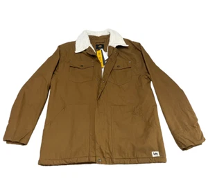 LEE SHERPA JACKET CANVAS COTTON TOBACCO/ SIZE M/ MENS/ NEW! - Picture 1 of 8