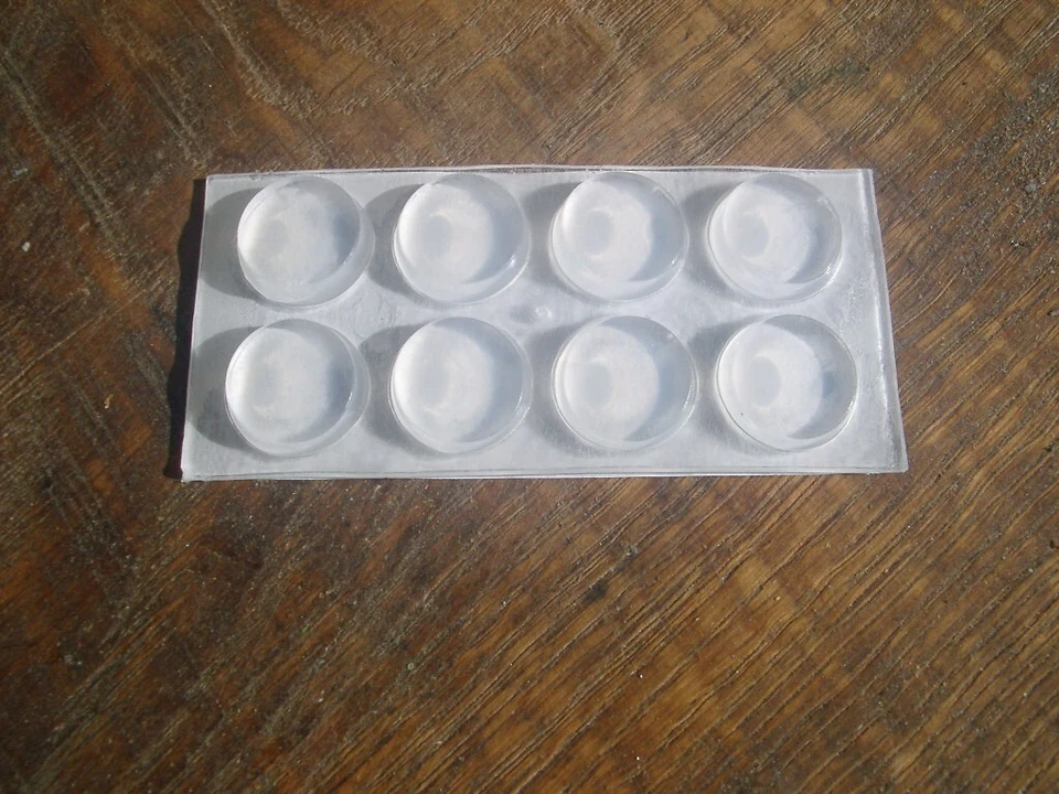 8 Elastikpuffer 18mm selbstklebend transparent Anschlagpuffer, Gummifüße, USW - Bild 1 von 1