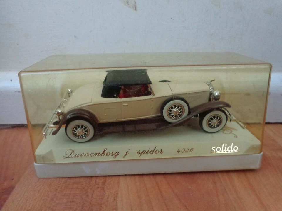 1/43 SOLIDO AGE D'OR - CLASSIC DUESENBERG J SPIDER CREAM DIECAST CAR REF 4035 - Image 1 of 3