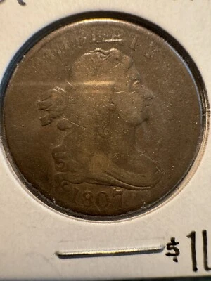1807 Draped Bust Half Cent - Image 1 of 2