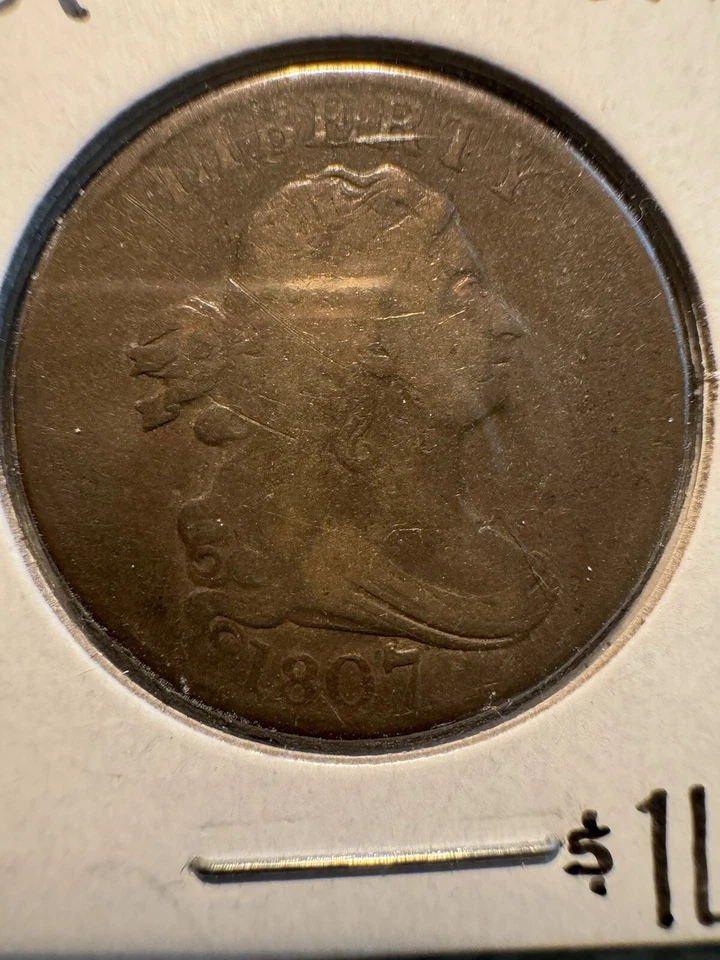 1807 Draped Bust Half Cent - Image 1 of 2