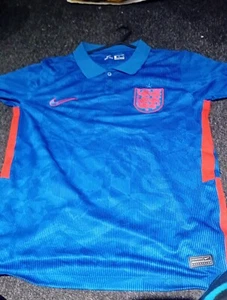 Men's Small 38 Chest. Nike England Blue Away Football Shirt - Picture 1 of 8